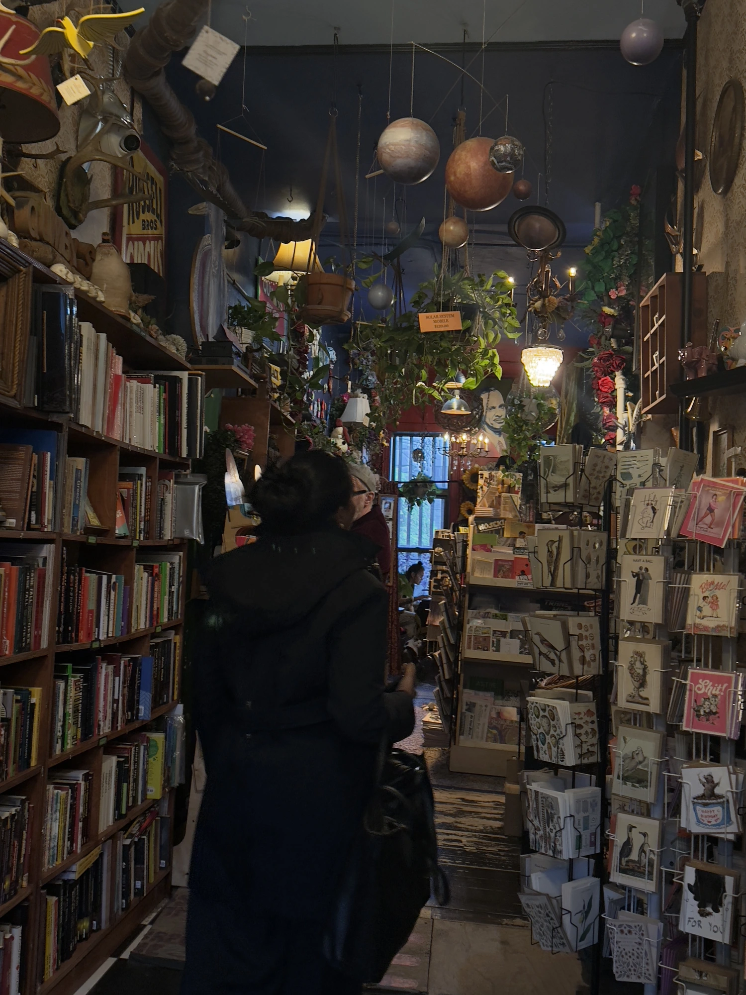 Half bookshop, half universe